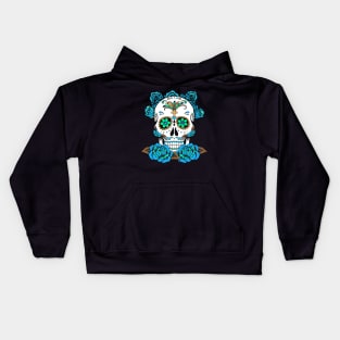 Dia De Los Muertos, Sugar Skull Design Kids Hoodie